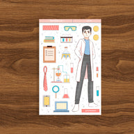Professor | Workaholic | Collection Stickers | C230