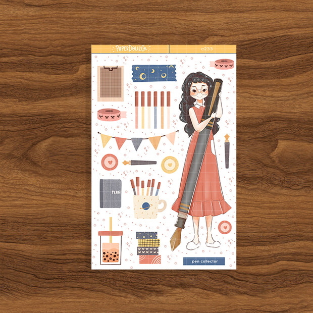 Pen Collector | Craft Library | Collection Stickers | C233