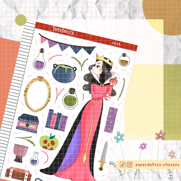 Wicked Queen | Villain Hotties | Collection Stickers | C239