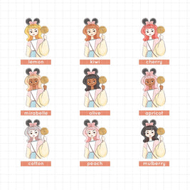 My Fair Ladies | PaperDollzCo Planner  | Sticker Book | CB030