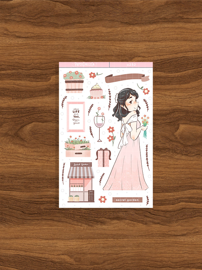 Secret Garden | Shades of Pink | Collection Stickers | C252
