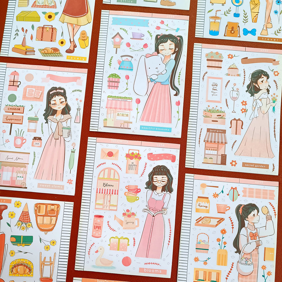 Sweet Stems | Shades of Pink | Collections Stickers | C253