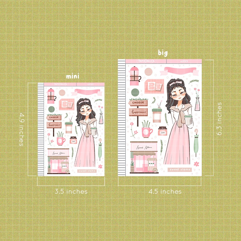 Sweet Stems | Shades of Pink | Collection Stickers | C253