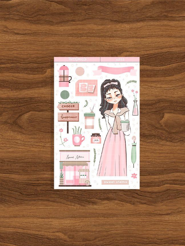 Sweet Stems | Shades of Pink | Collection Stickers | C253