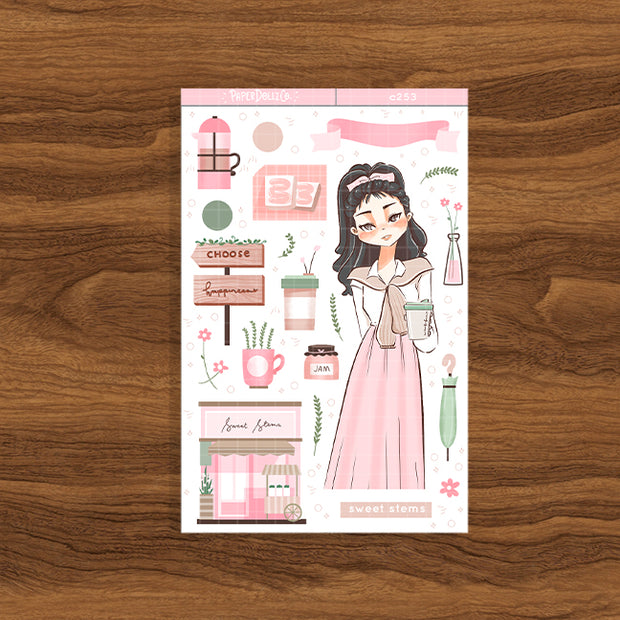 Sweet Stems | Shades of Pink | Collection Stickers | C253