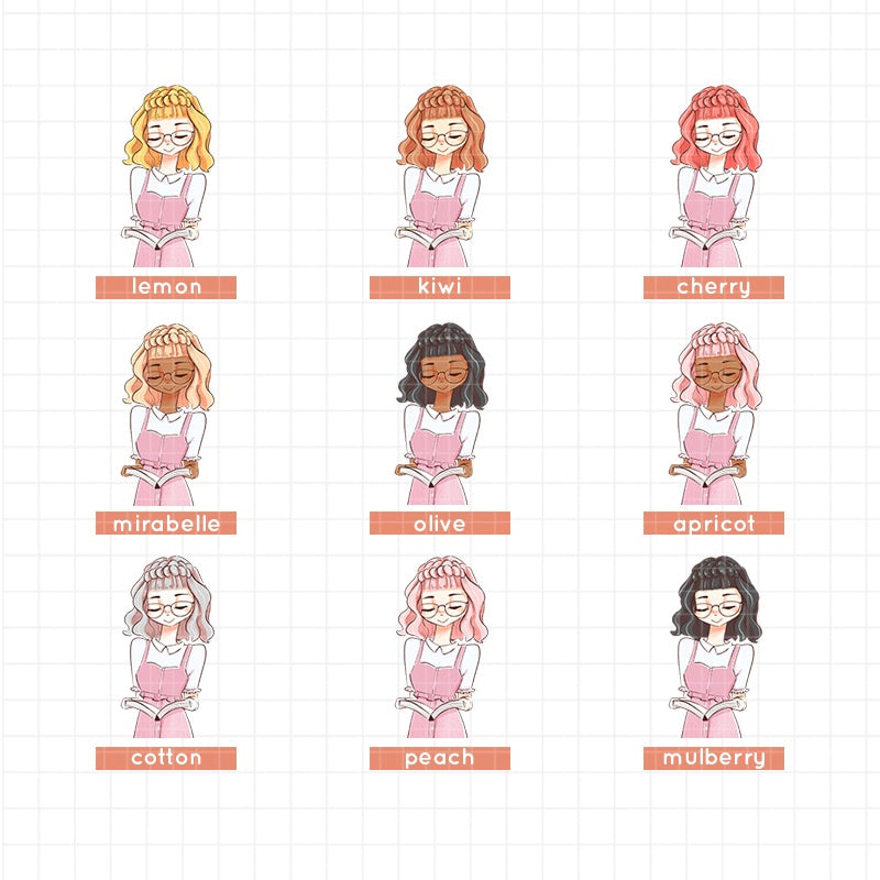 Shades of Pink | PaperDollzCo Planner | Sticker Book | CB031