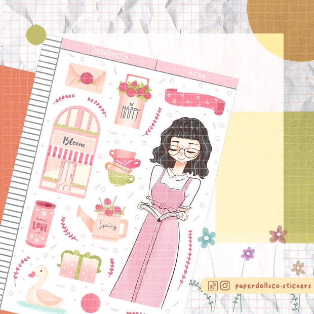 Blooms | Shades of Pink | Collection Stickers | C254