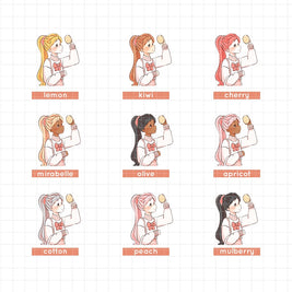 Shades of Pink | PaperDollzCo Planner | Sticker Book | CB031