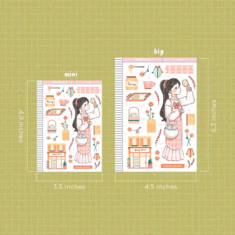 Happy Petals | Shades of Pink | Collection Stickers | C255