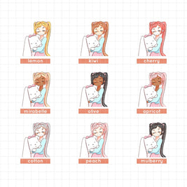 Shades of Pink | PaperDollzCo Planner | Sticker Book | CB031