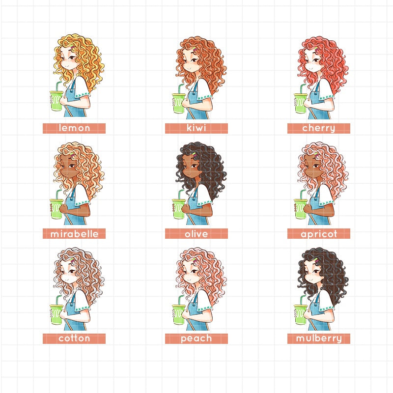 Summer Princess | PaperDollzCo Planner | Sticker Book | CB032