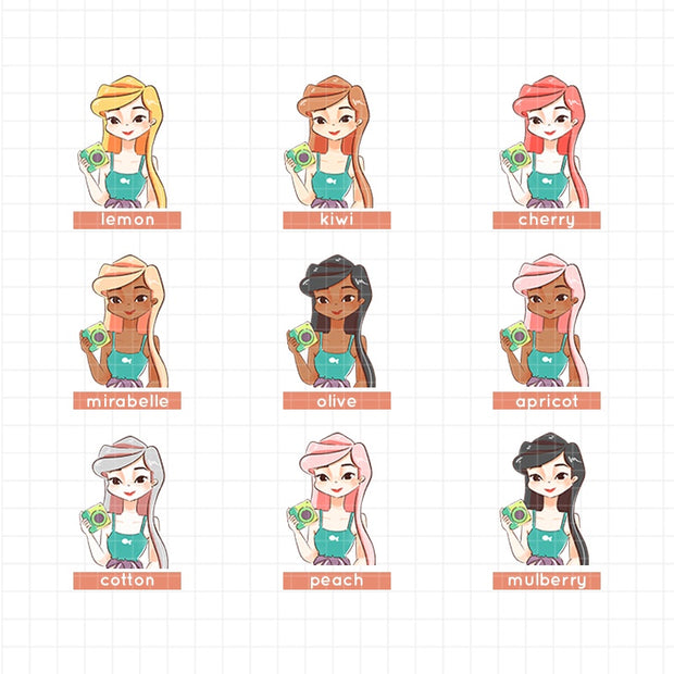 Sun-kissed | Summer Princess | Just Dolls Sticker | J309