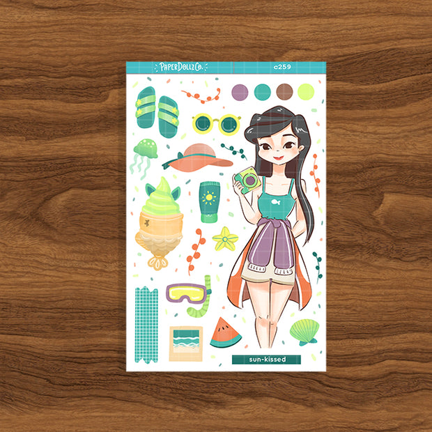 Sun-kissed | Summer Princess | Collection Stickers | C259