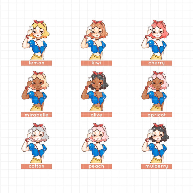 Sun-baked | Summer Princess | Just Dolls Sticker | J310