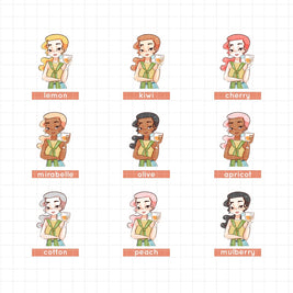 Summer Princess | PaperDollzCo Planner | Sticker Book | CB032