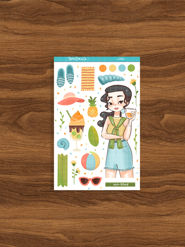 Sun-filled | Summer Princess | Collection Stickers | C261