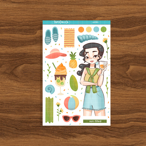 Sun-filled | Summer Princess | Collection Stickers | C261