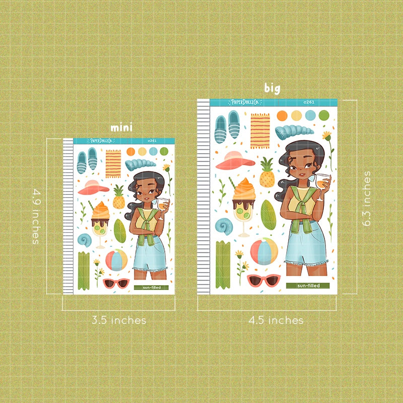 Sun-filled | Summer Princess | Collection Stickers | C261