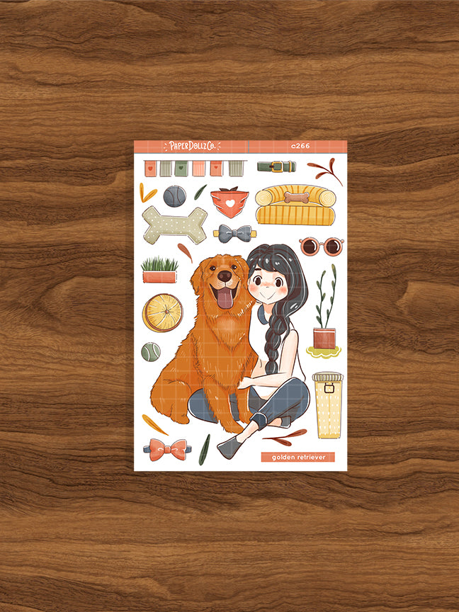 Golden Retriever | Fur In Love | Collection Stickers | C266