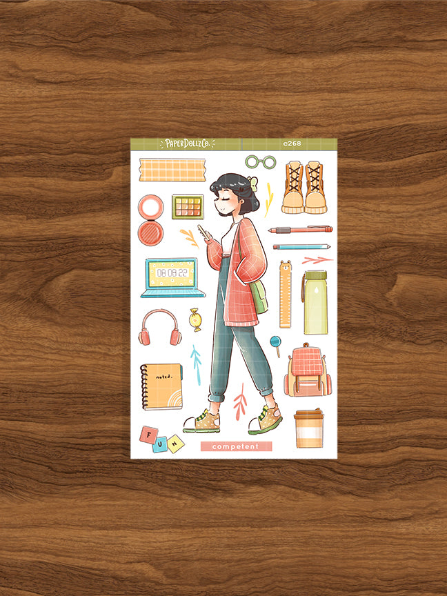 Competent Student | School Is Cool | Collection Stickers | C268