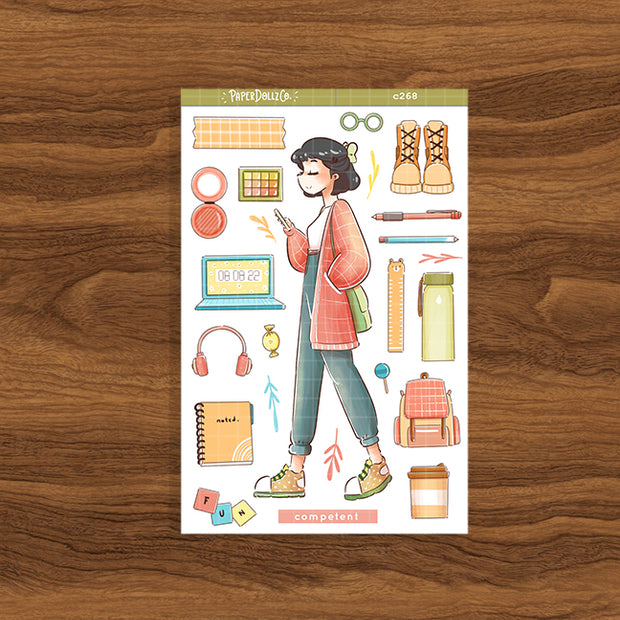 Competent Student | School Is Cool | Collection Stickers | C268
