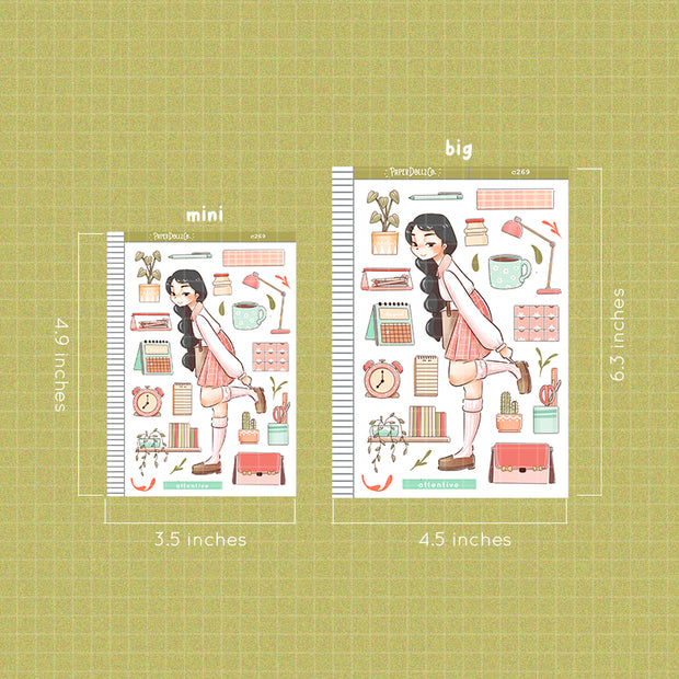 Attentive Student | School Is Cool | Just Dolls Sticker | J320