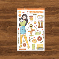 Tuxedo Cat | Autumn Purrfection | Collection Stickers | C274