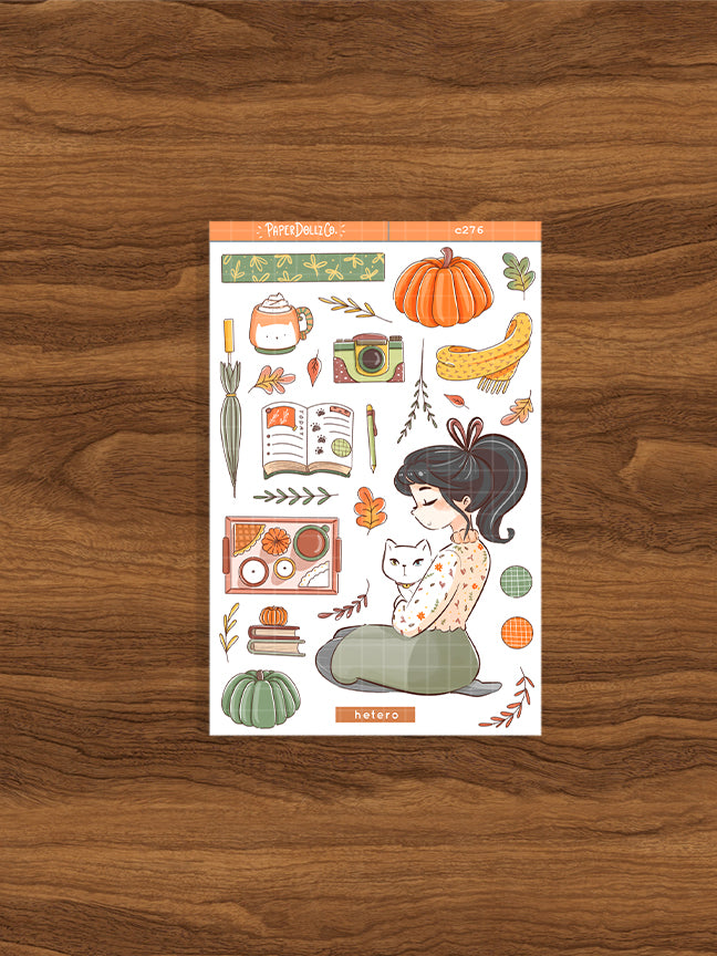 Hetero Cat | Autumn Purrfection | Collection Stickers | C276