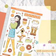 White Cat | Autumn Purrfection | Collection Stickers | C279