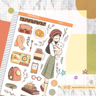 White Cat | Autumn Purrfection | Collection Stickers | C280