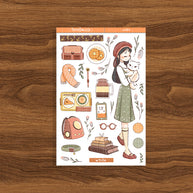 White Cat | Autumn Purrfection | Collection Stickers | C280