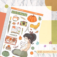 White Cat | Autumn Purrfection | Collection Stickers | C281