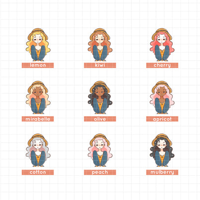 Cottage Core | PaperDollzCo Planner | Sticker Book | CB040