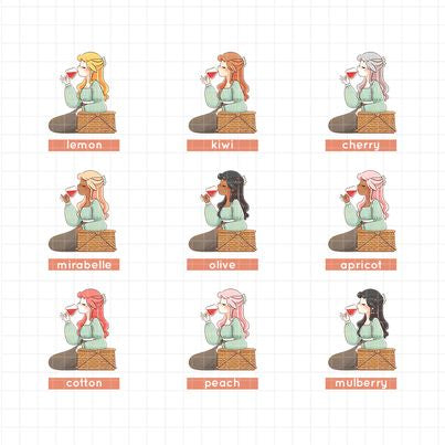 Cottage Core | PaperDollzCo Planner | Sticker Book | CB040