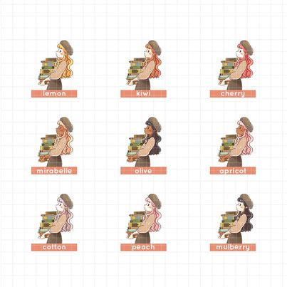 Cottage Core | PaperDollzCo Planner | Sticker Book | CB040