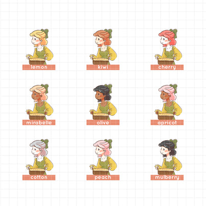 Cottage Core | PaperDollzCo Planner | Sticker Book | CB040