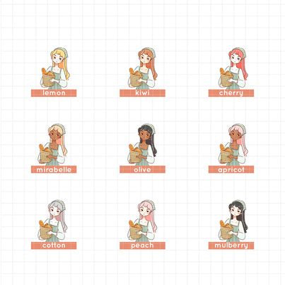 Cottage Core | PaperDollzCo Planner | Sticker Book | CB040