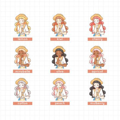 Travel Girl | Story of Us | Collections Stickers | C290
