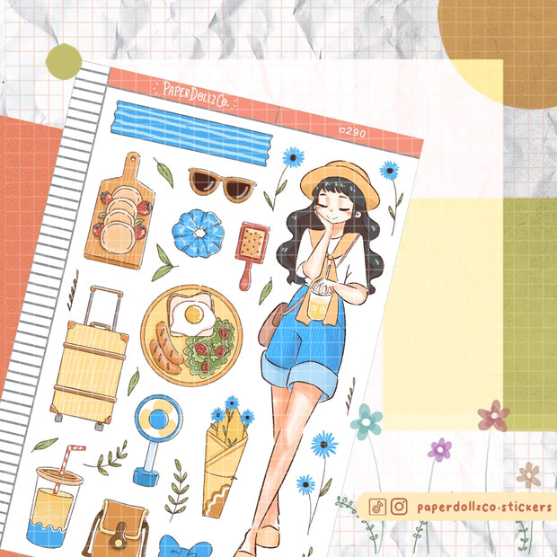 Travel Girl | Story of Us | Collections Stickers | C290