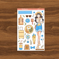 Travel Girl | Story of Us | Collection Stickers | C290