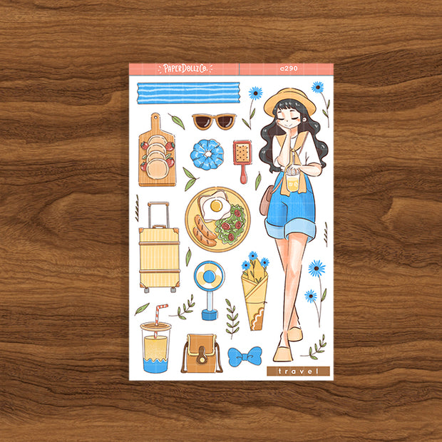 Travel Girl | Story of Us | Collection Stickers | C290