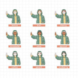 Crush Confessions  | PaperDollzCo Planner | Sticker Book | CB043