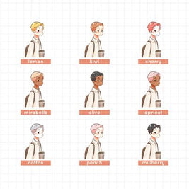 Crush Confessions  | PaperDollzCo Planner | Sticker Book | CB043