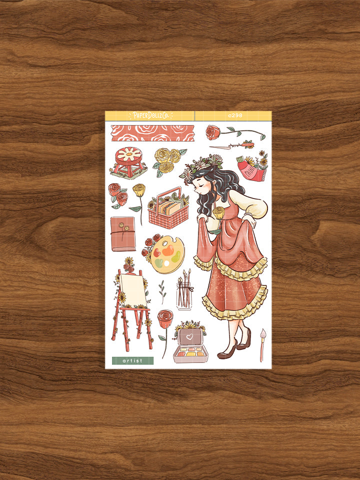 Artist | The Pretty Petal | Collection Stickers | C298