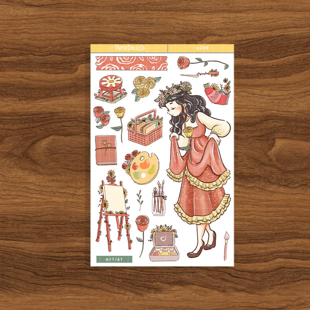 Artist | The Pretty Petal | Collection Stickers | C298