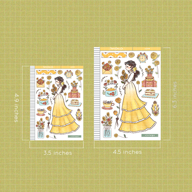 Vintage | The Pretty Petal | Collection Stickers | C299