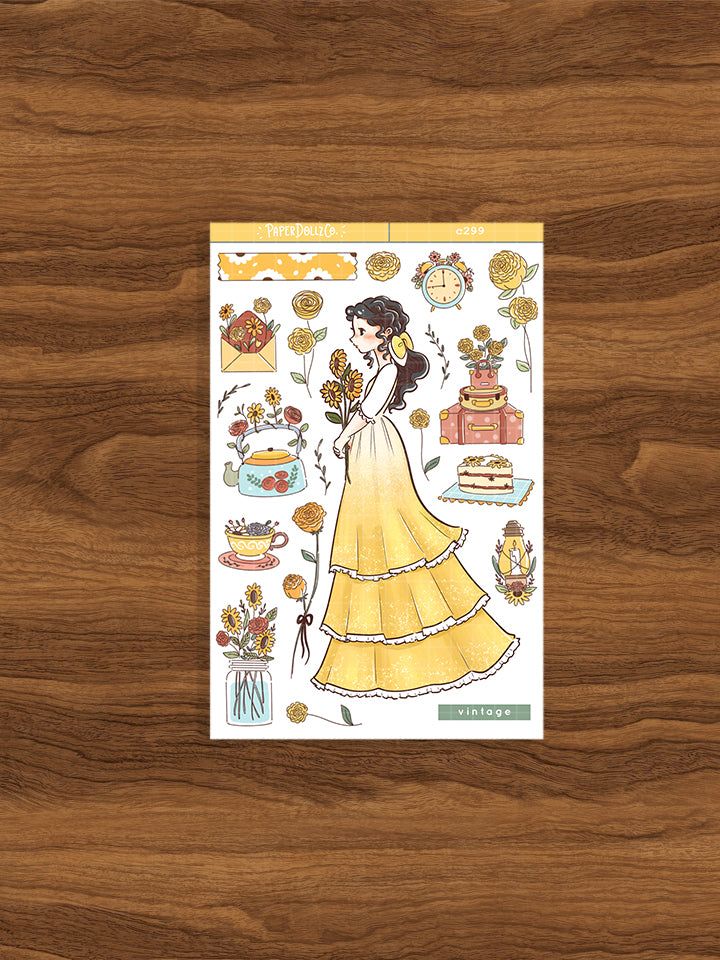 Vintage | The Pretty Petal | Collection Stickers | C299