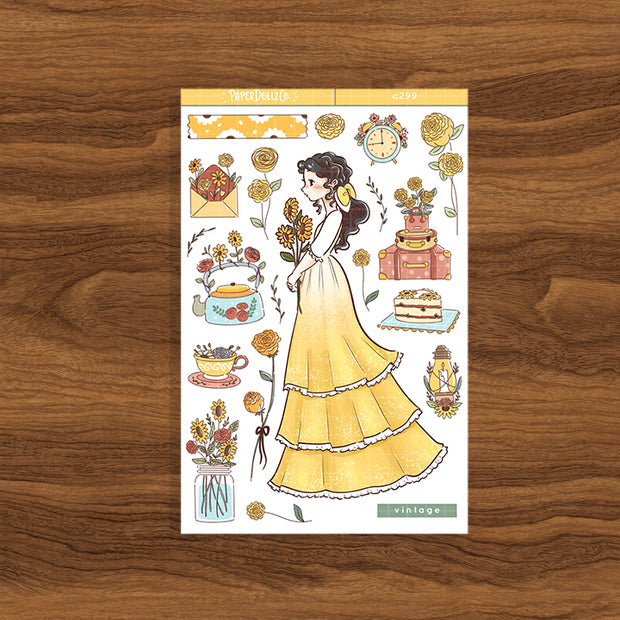 Vintage | The Pretty Petal | Collection Stickers | C299