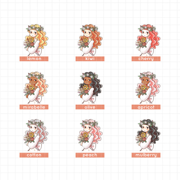 Blush | The Pretty Petal | Just Dolls Stickers | J353
