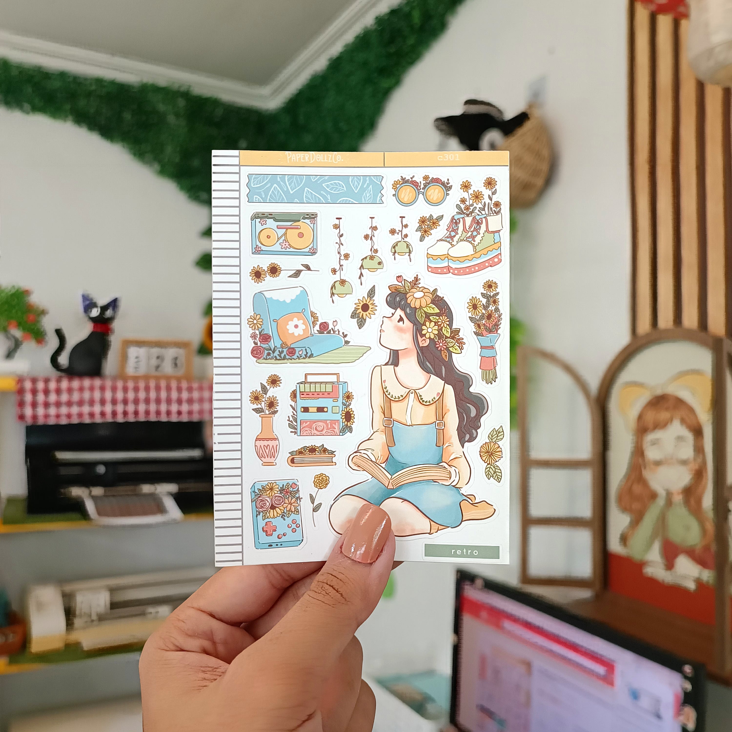 Retro | The Pretty Petal | Collection Stickers | C301